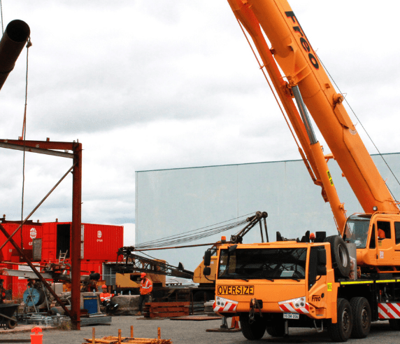C2 Crane being used in Saferights Slewing Mobile Crane (UP TO 20 TONNES) course at the Saferight Perth facility.