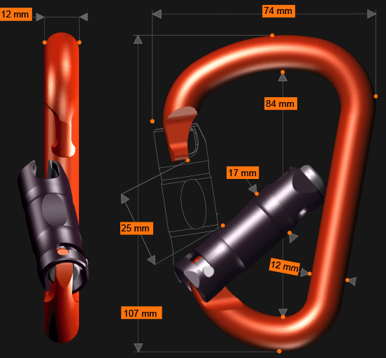 Rock exotica | PIRATE ORCA-LOCK KARABINER - Image 2