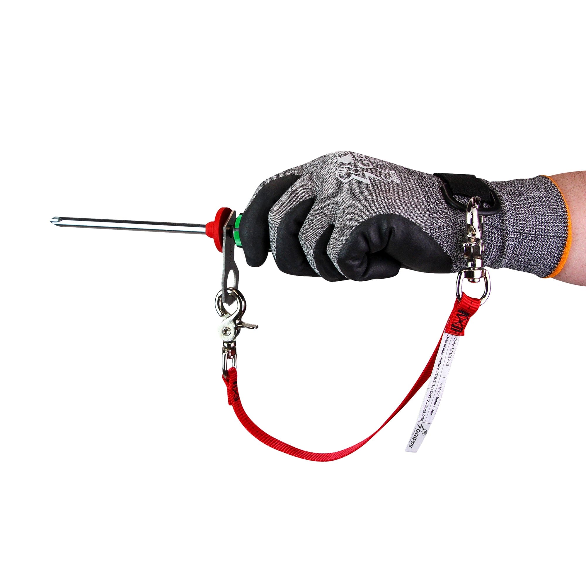 GRIPPS Webbing Wrist Tether Single-Action - 2.5kg - Image 2