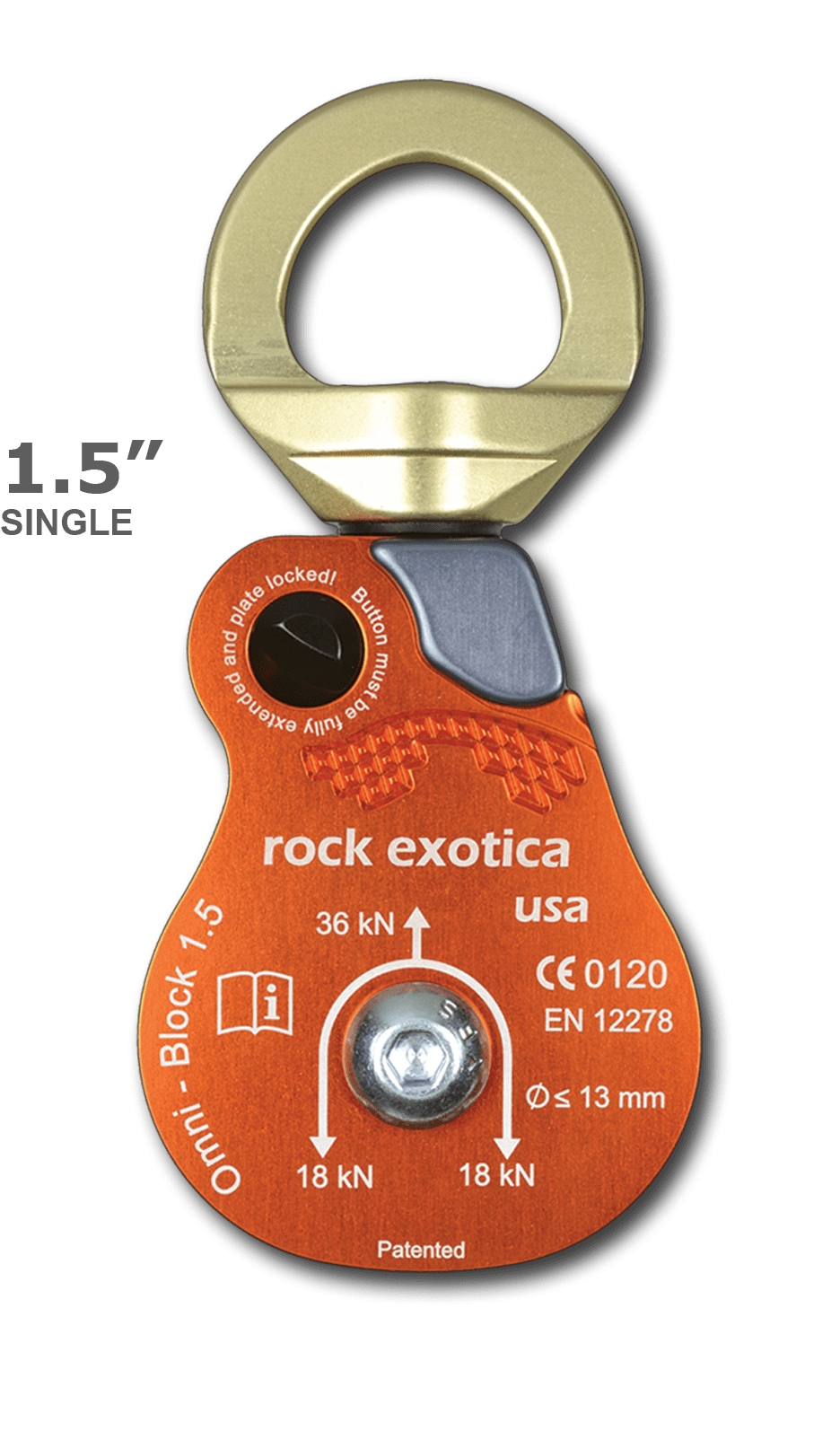 Rock Exotica | Omni Block Swivel Pulley Single